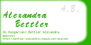 alexandra bettler business card